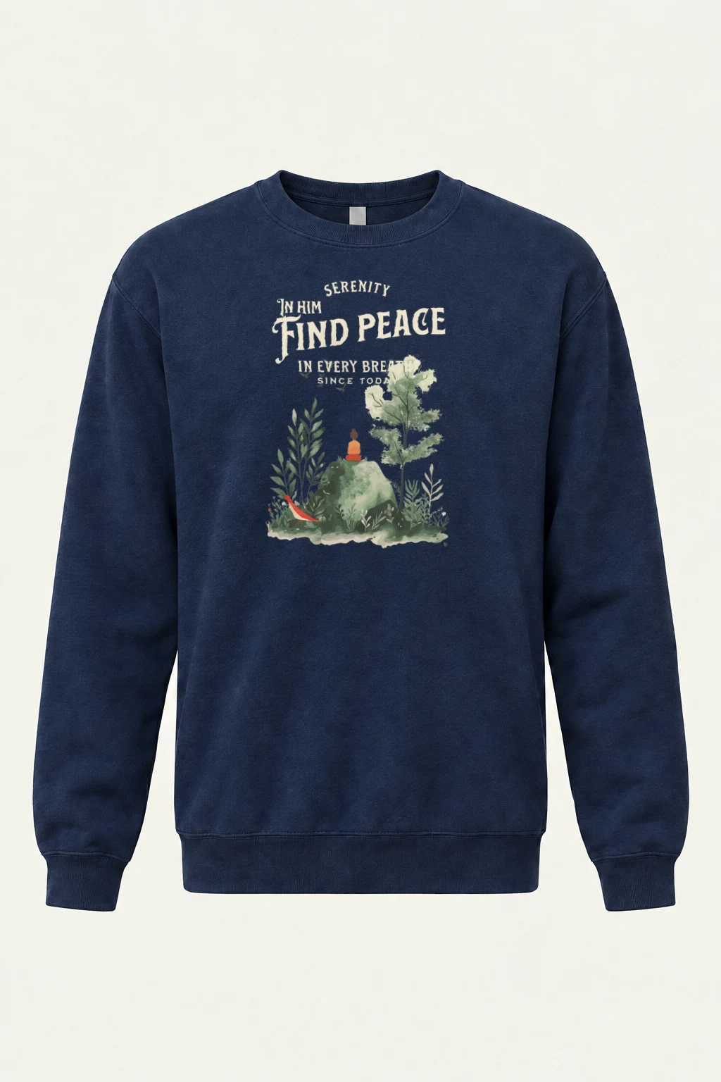 "Serenity In Him" Heavy Blend Unisex Crewneck Sweatshirt | Gildan 18000