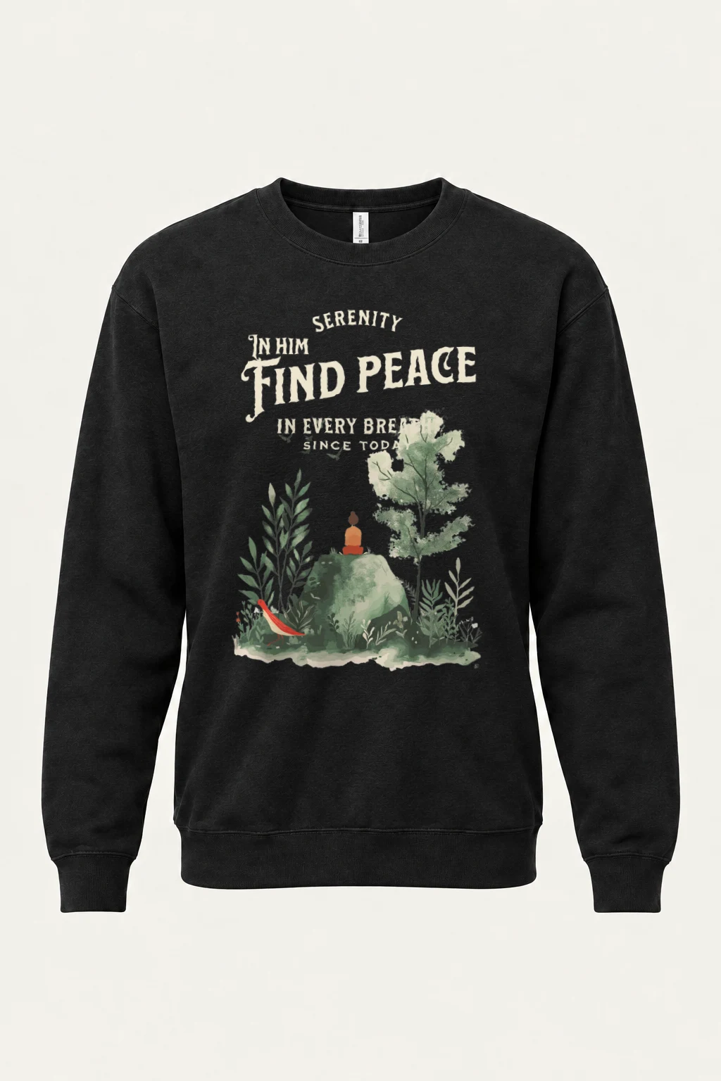 "Serenity In Him" Heavy Blend Unisex Crewneck Sweatshirt | Gildan 18000