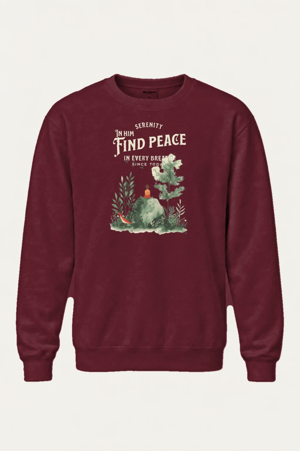 "Serenity In Him" Heavy Blend Unisex Crewneck Sweatshirt | Gildan 18000