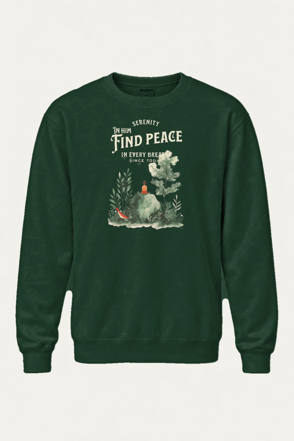 "Serenity In Him" Heavy Blend Unisex Crewneck Sweatshirt | Gildan 18000