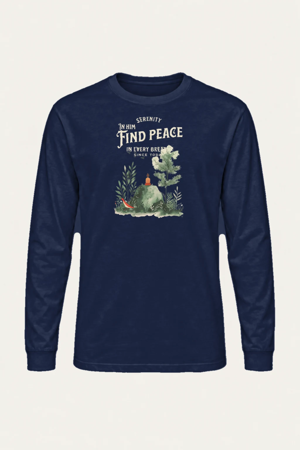 "Serenity In Him" Unisex Longsleeve T-shirt | Gildan 2400