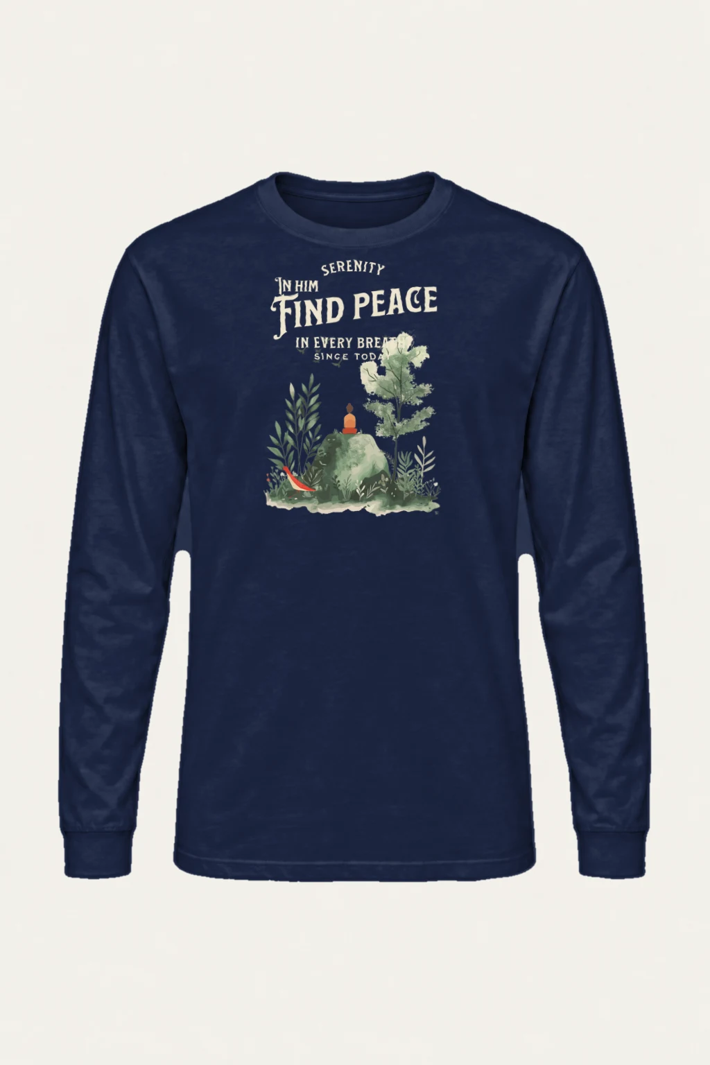 "Serenity In Him" Unisex Longsleeve T-shirt | Gildan 2400