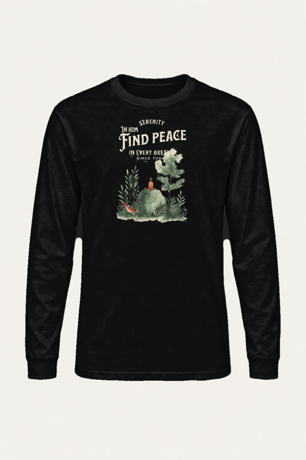 "Serenity In Him" Unisex Longsleeve T-shirt | Gildan 2400