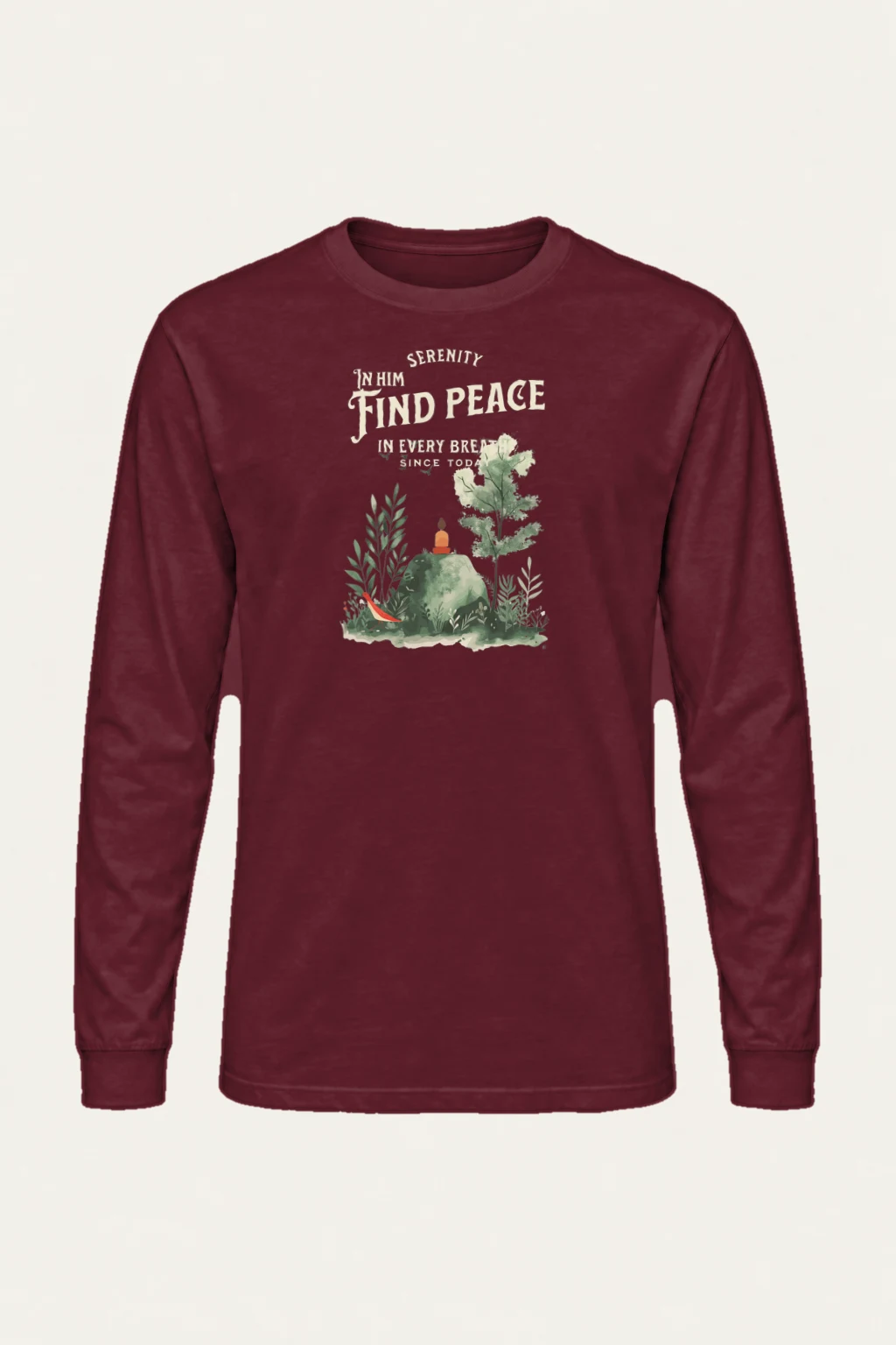 "Serenity In Him" Unisex Longsleeve T-shirt | Gildan 2400