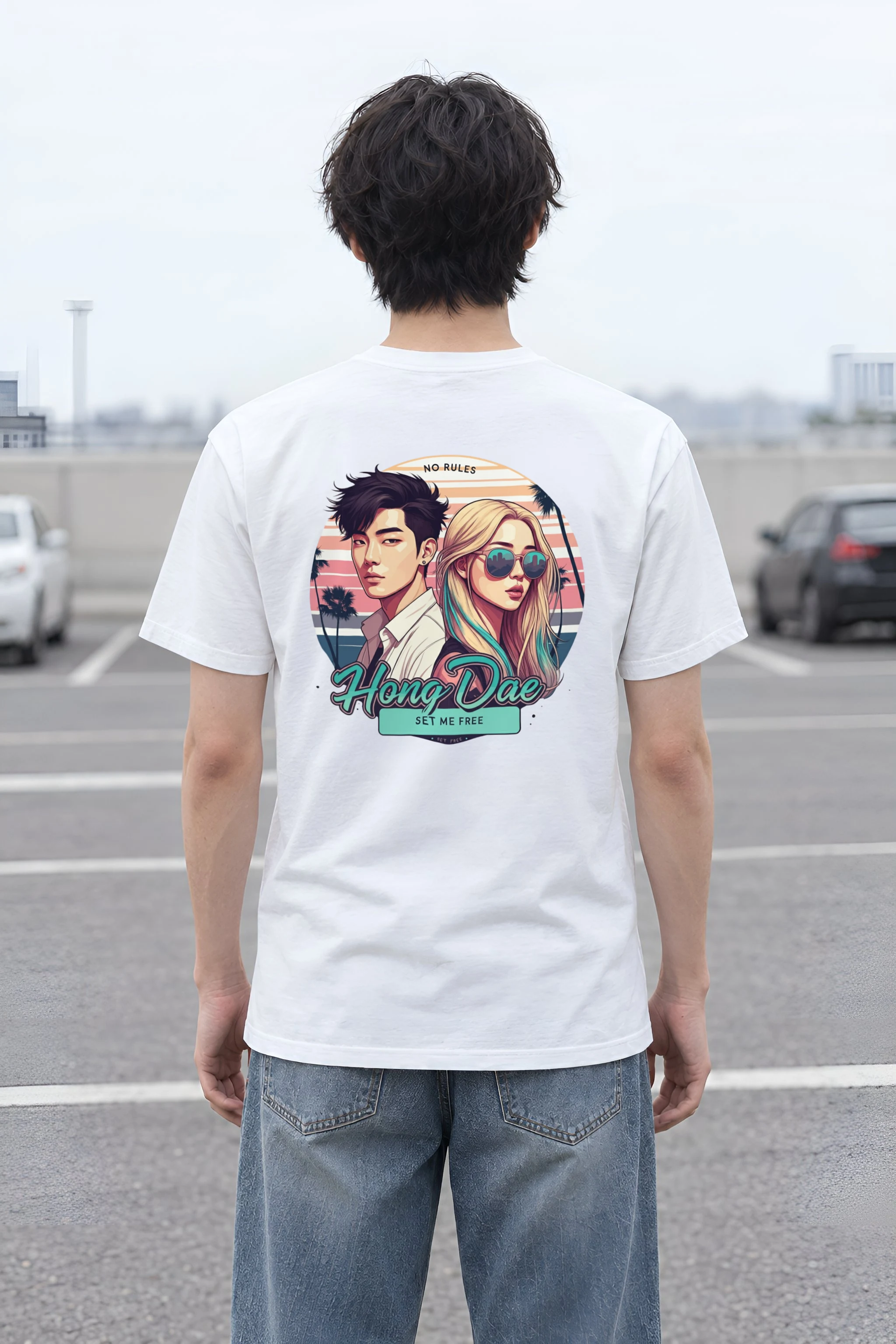 "Set Me Free" Heavyweight Unisex Crewneck T-shirt