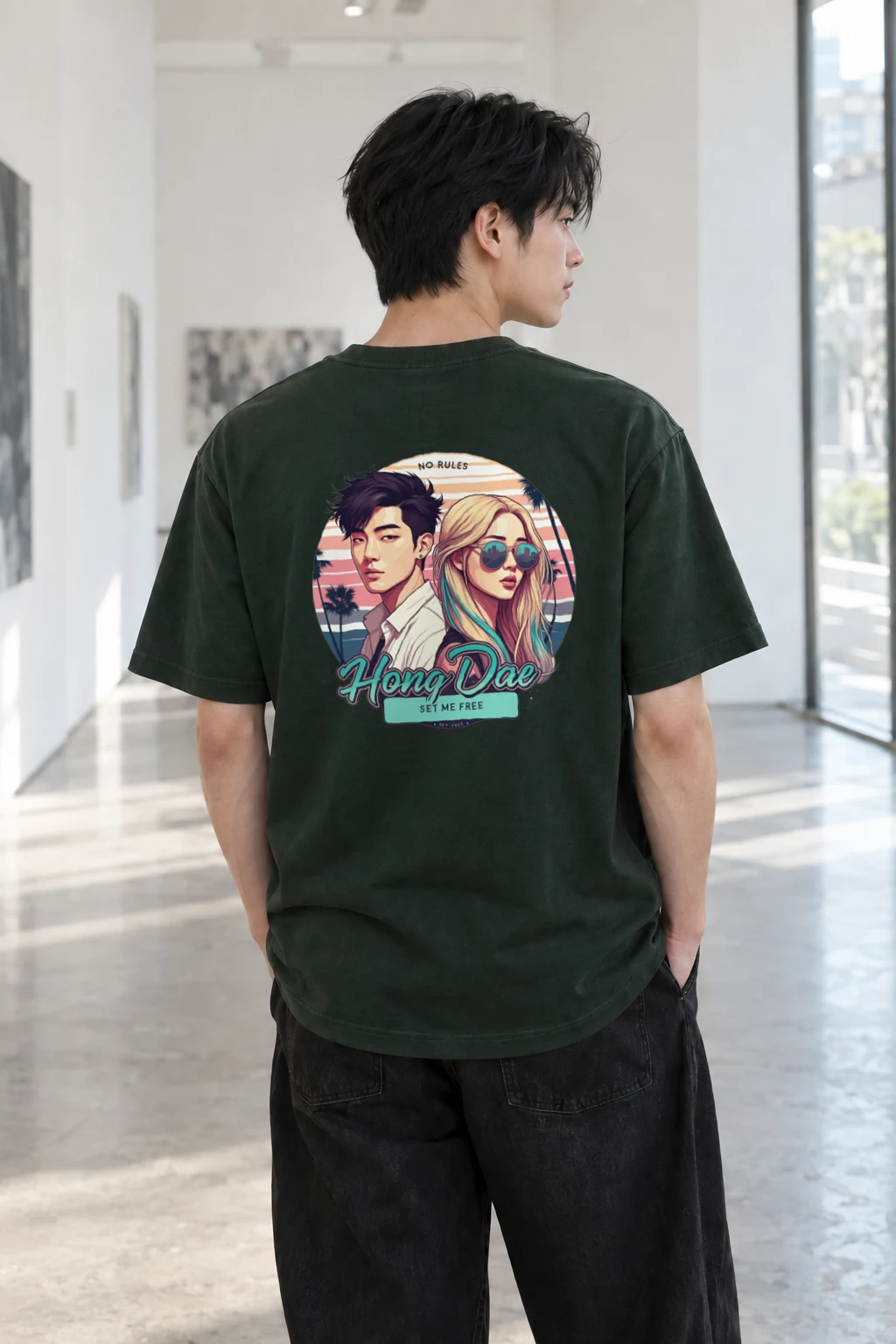 "Set Me Free" Heavyweight Unisex Crewneck T-shirt | Gildan 5000