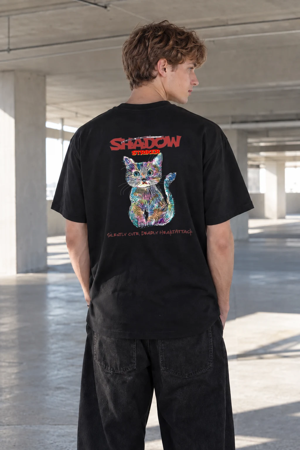 "Shadow Striker" Heavyweight Unisex Crewneck T-shirt | Gildan 5000