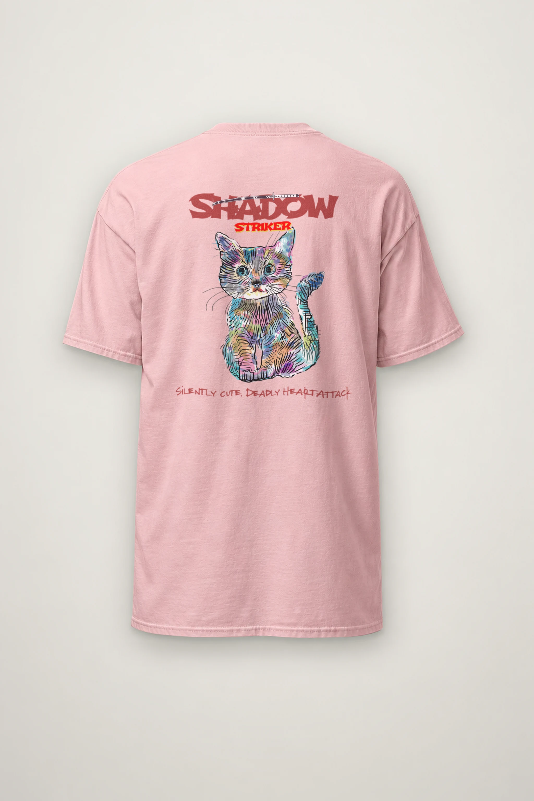 "Shadow Striker" Heavyweight Unisex Crewneck T-shirt