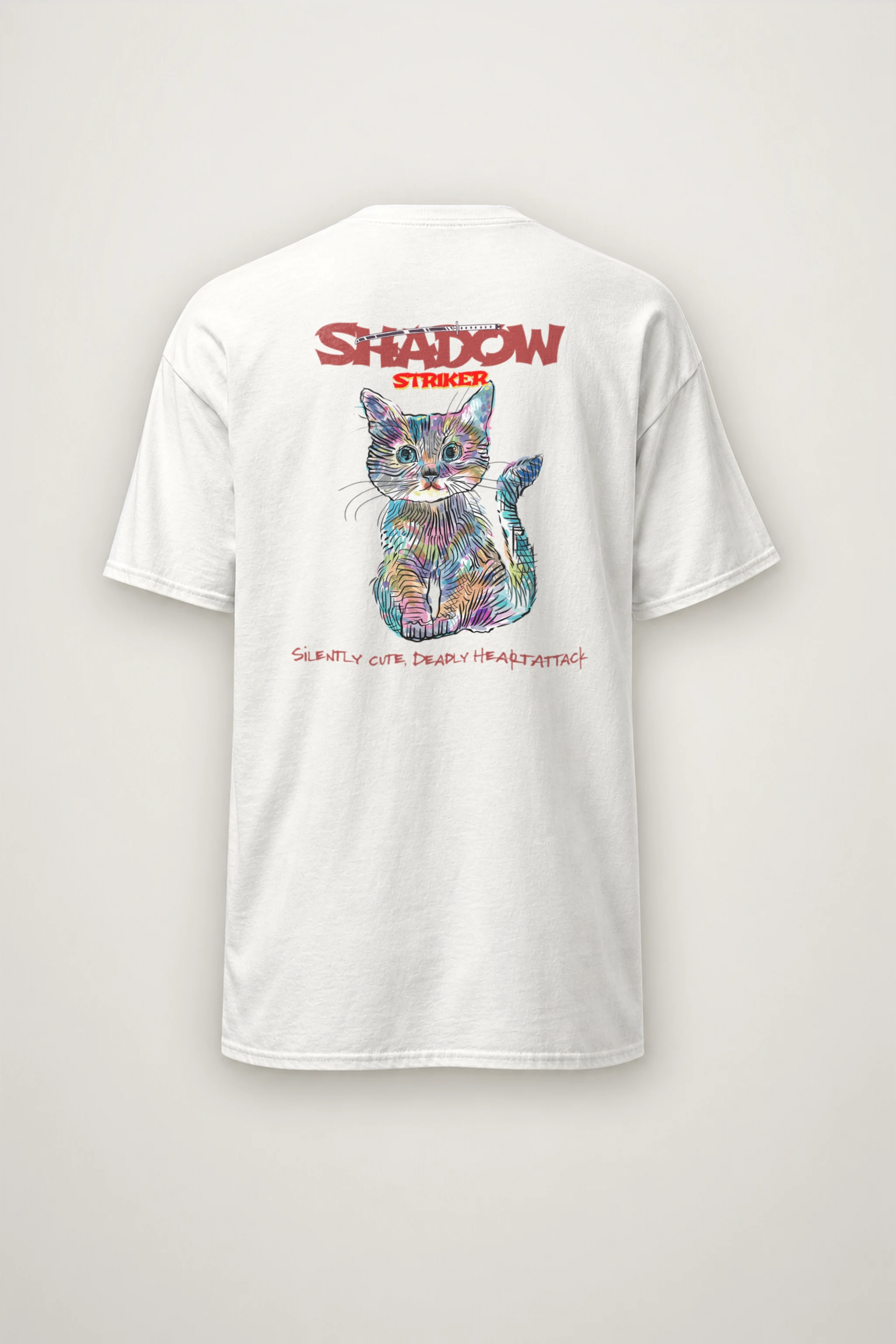"Shadow Striker" Heavyweight Unisex Crewneck T-shirt