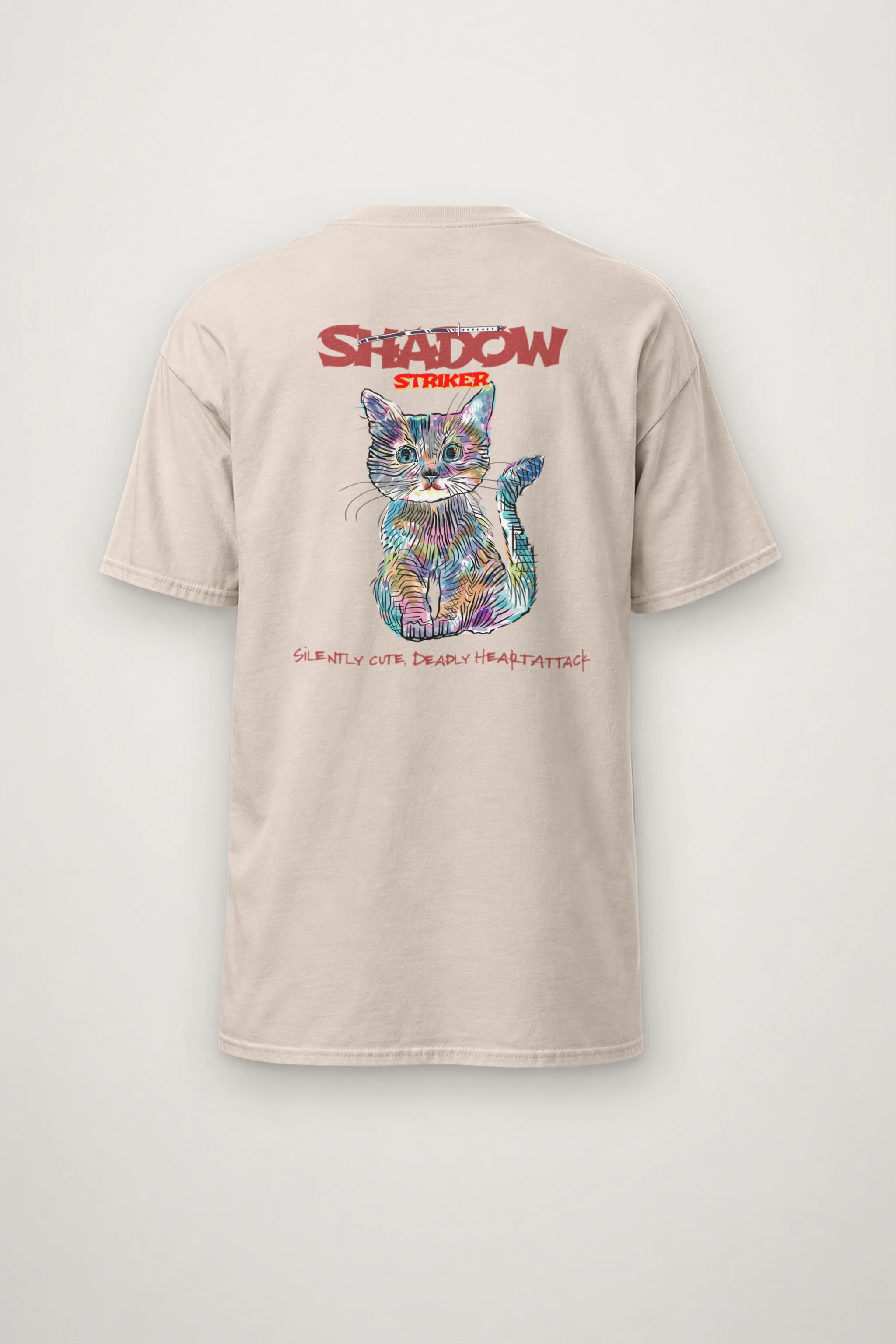 "Shadow Striker" Heavyweight Unisex Crewneck T-shirt