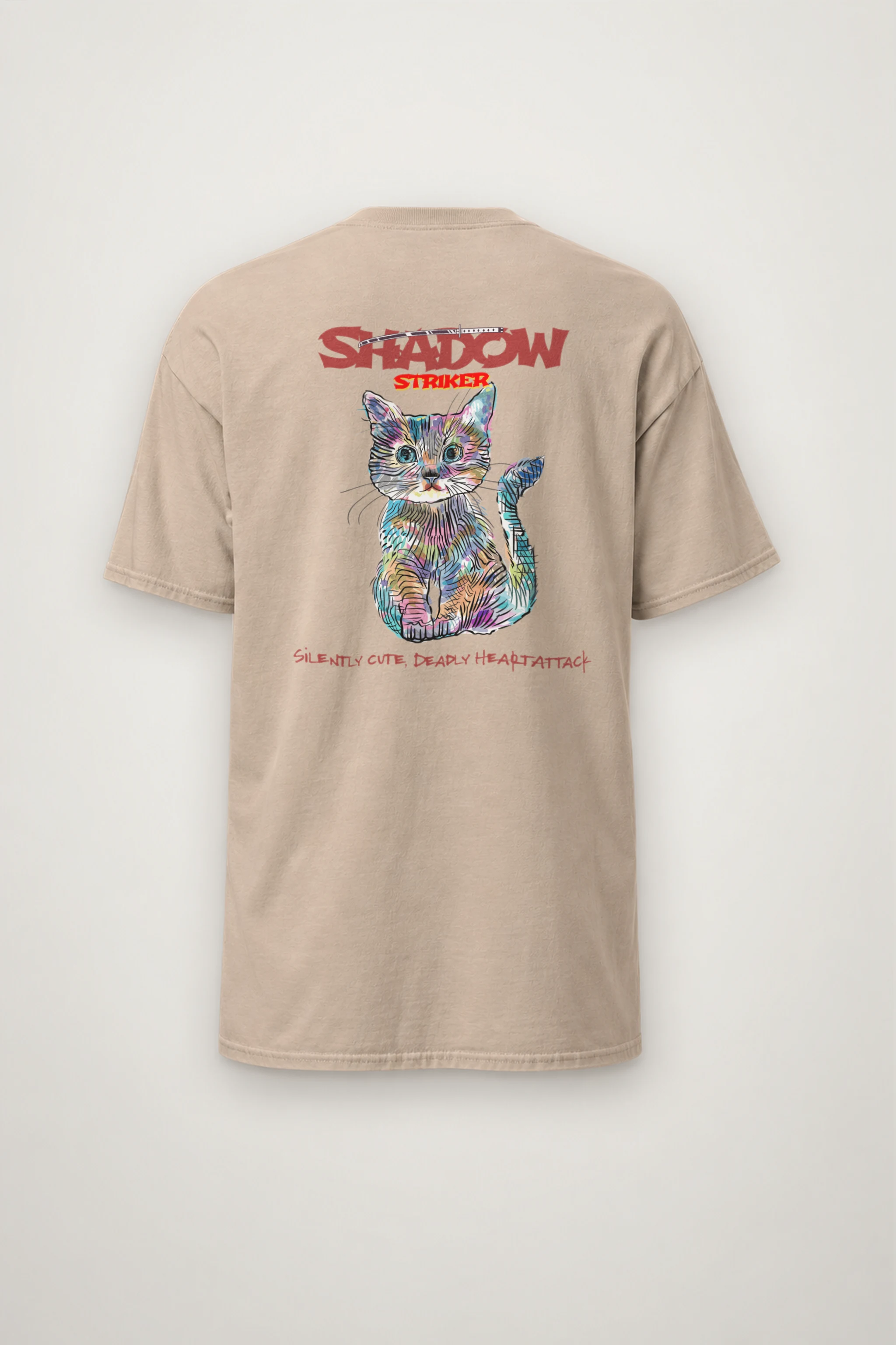 "Shadow Striker" Heavyweight Unisex Crewneck T-shirt