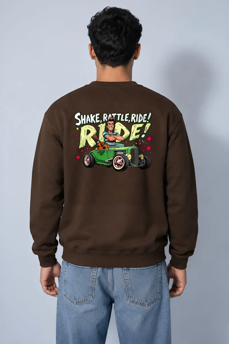 "Shake Rattle Ride" Heavy Blend Unisex Crewneck Sweatshirt