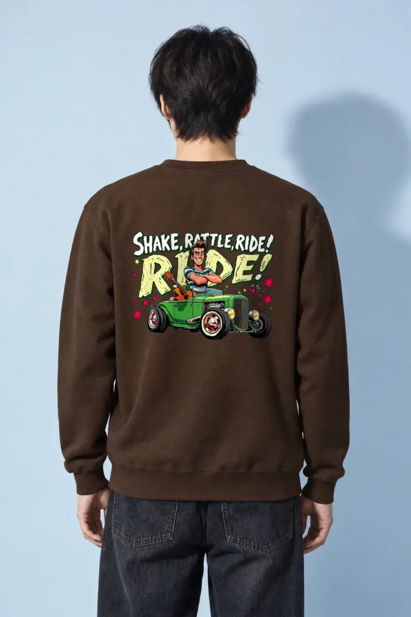 "Shake Rattle Ride" Heavy Blend Unisex Crewneck Sweatshirt | Gildan 18000