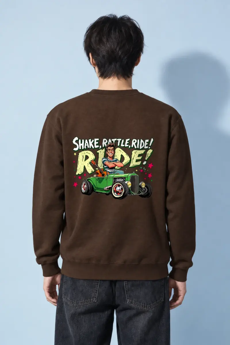 "Shake Rattle Ride" Heavy Blend Unisex Crewneck Sweatshirt