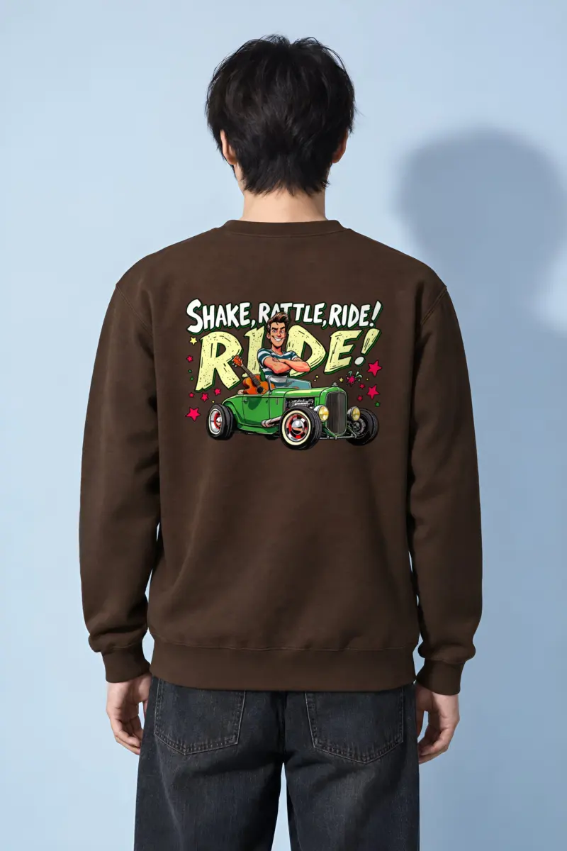 "Shake Rattle Ride" Heavy Blend Unisex Crewneck Sweatshirt