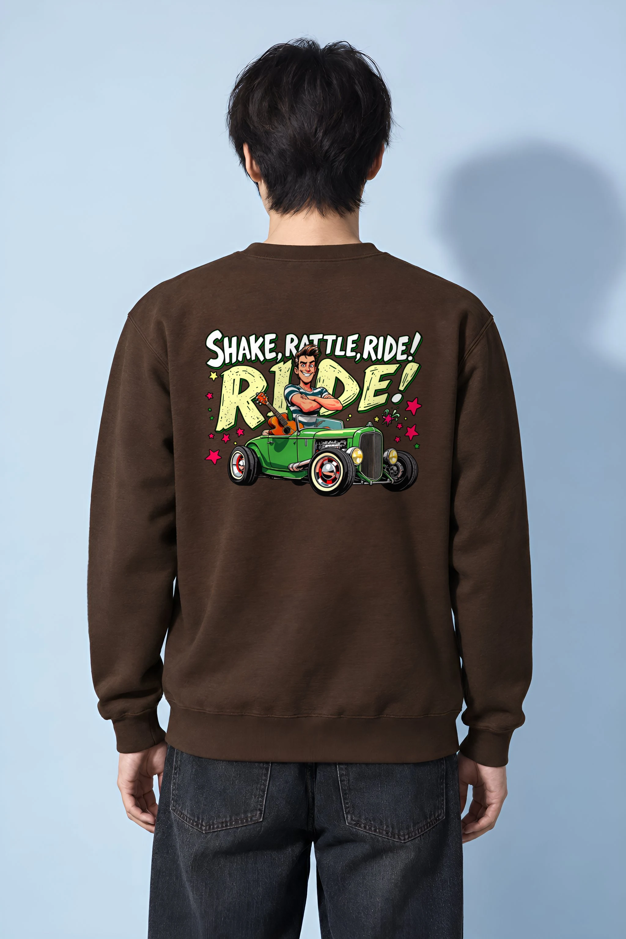 "Shake Rattle Ride" Heavy Blend Unisex Crewneck Sweatshirt