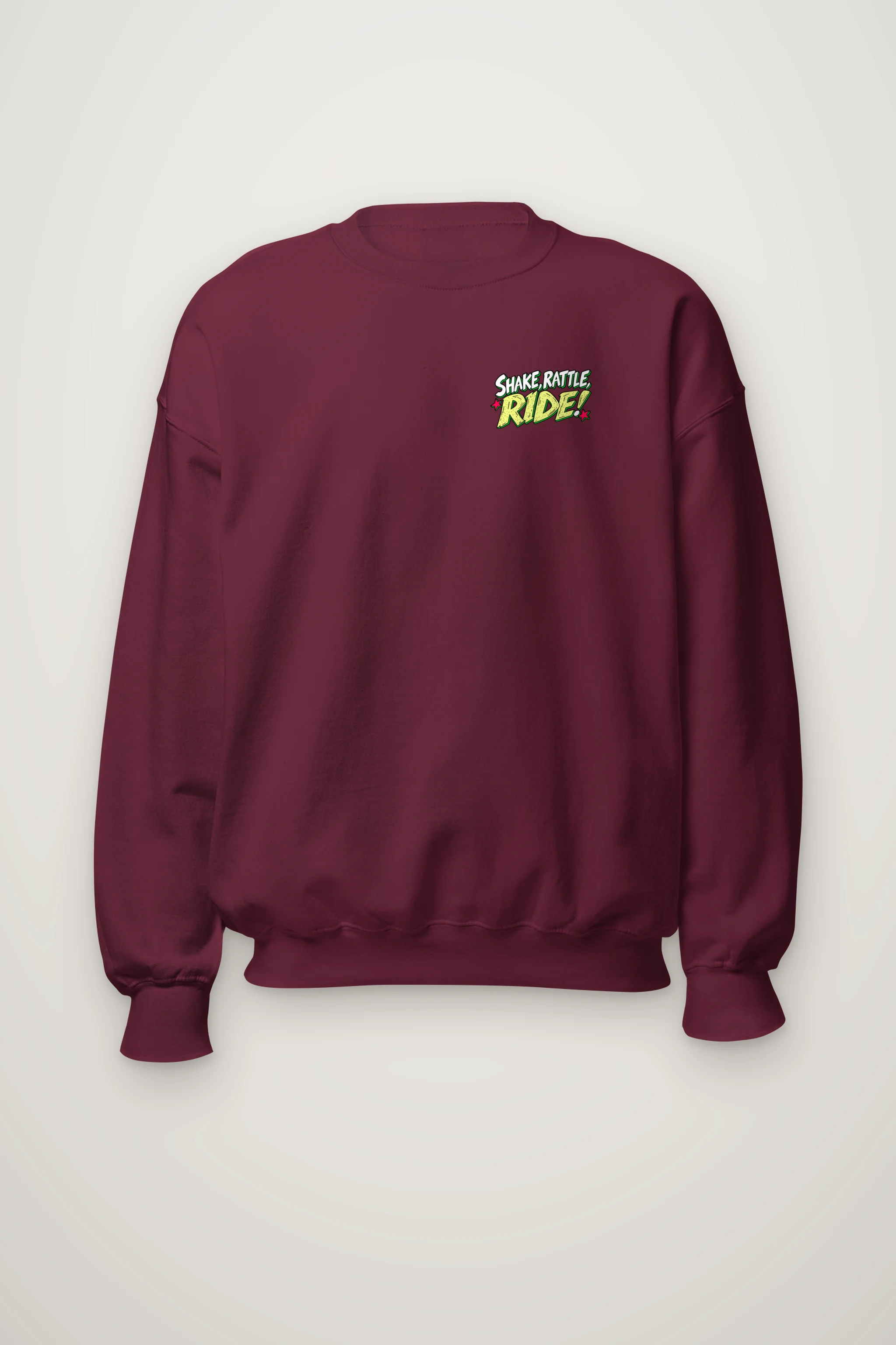 "Shake Rattle Ride" Heavy Blend Unisex Crewneck Sweatshirt