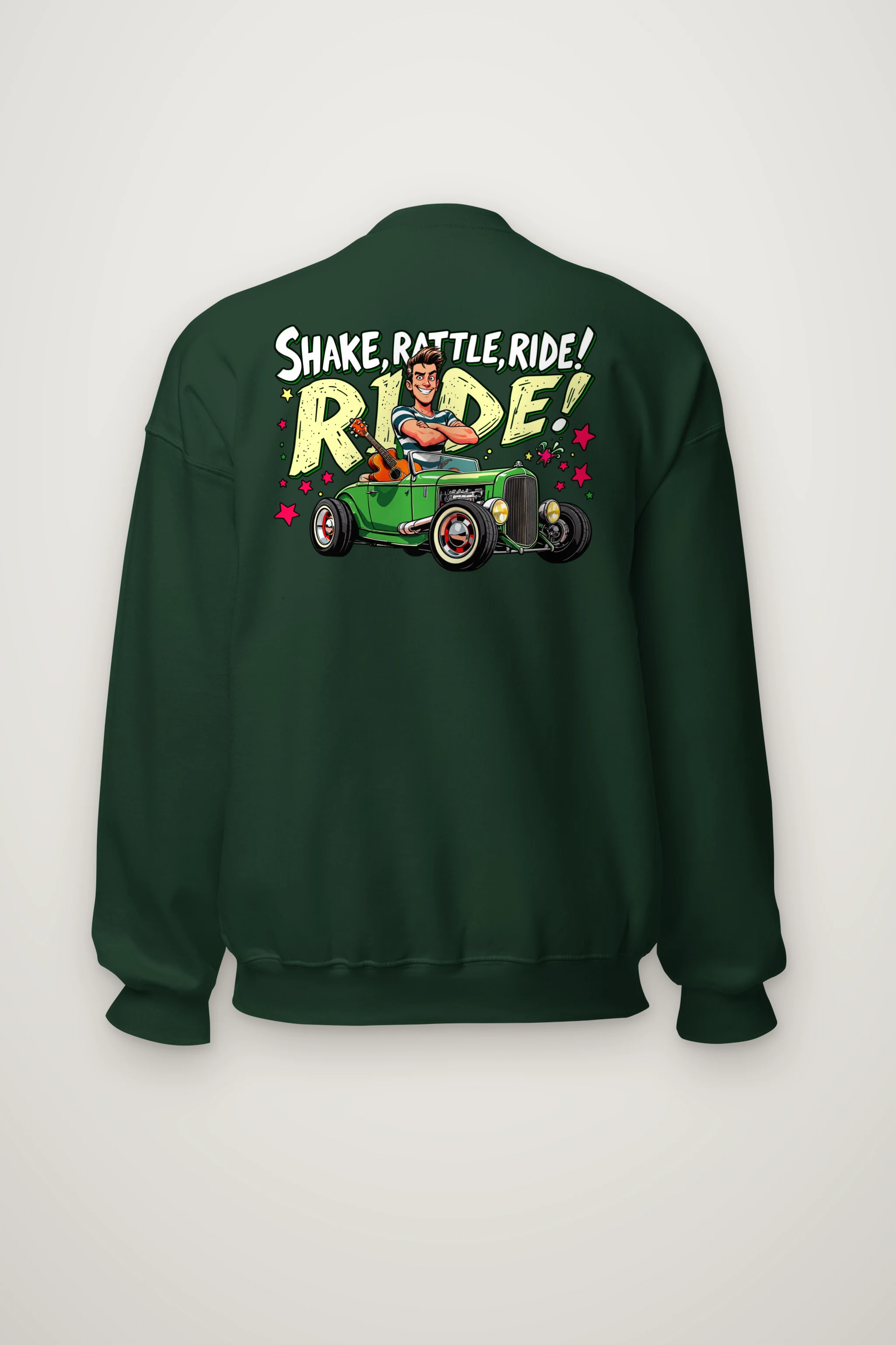 "Shake Rattle Ride" Heavy Blend Unisex Crewneck Sweatshirt