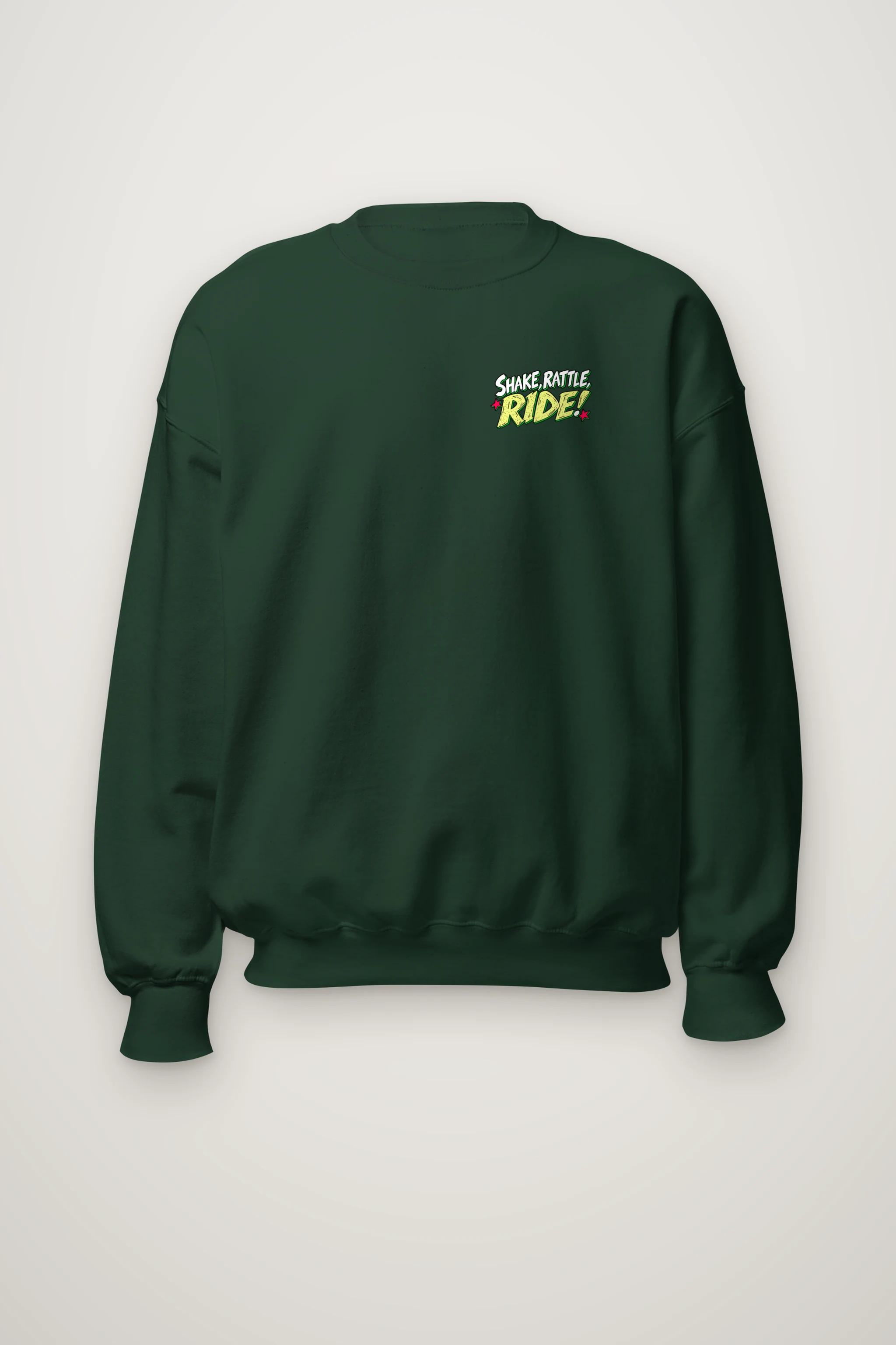 "Shake Rattle Ride" Heavy Blend Unisex Crewneck Sweatshirt