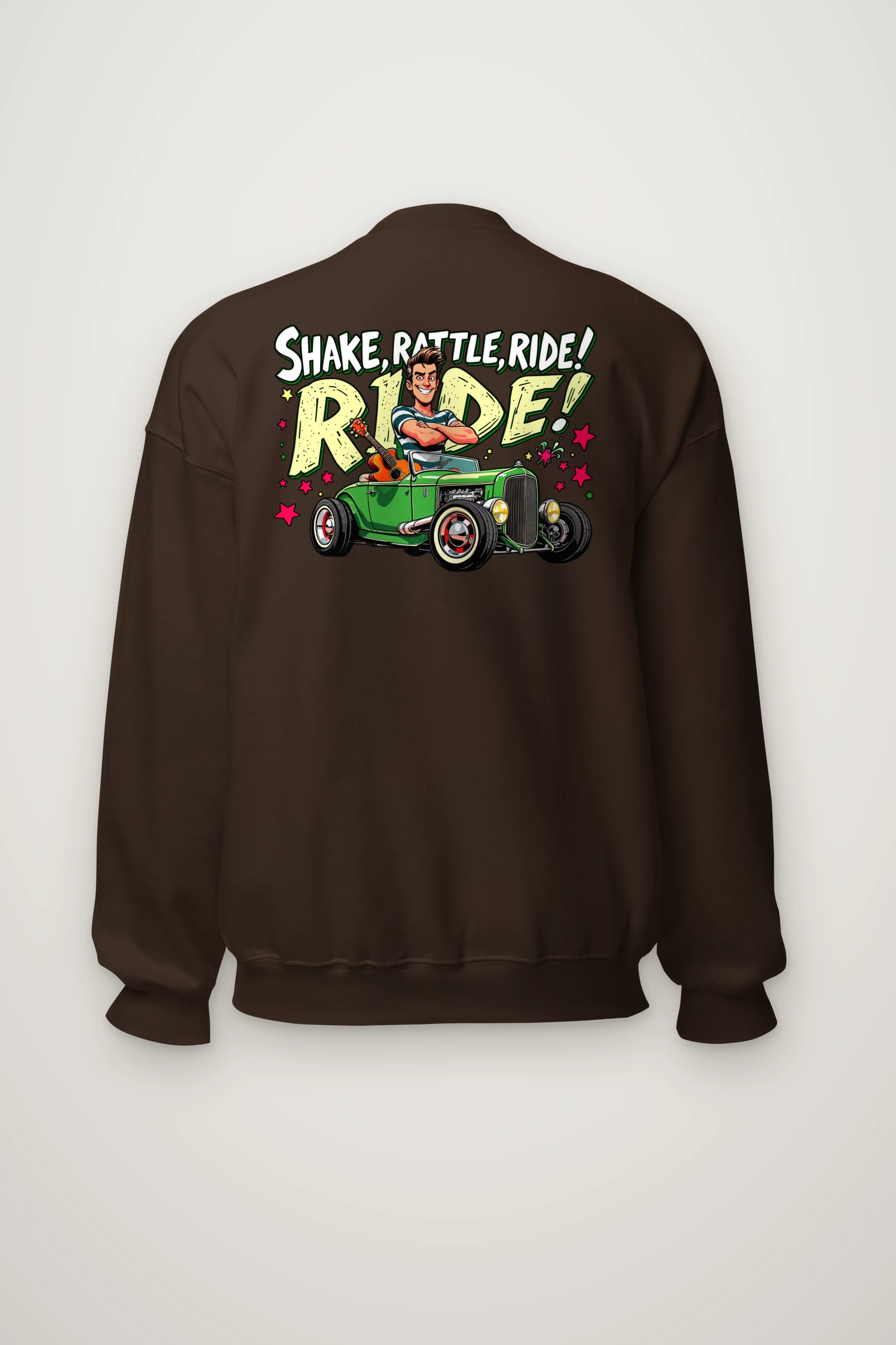 "Shake Rattle Ride" Heavy Blend Unisex Crewneck Sweatshirt