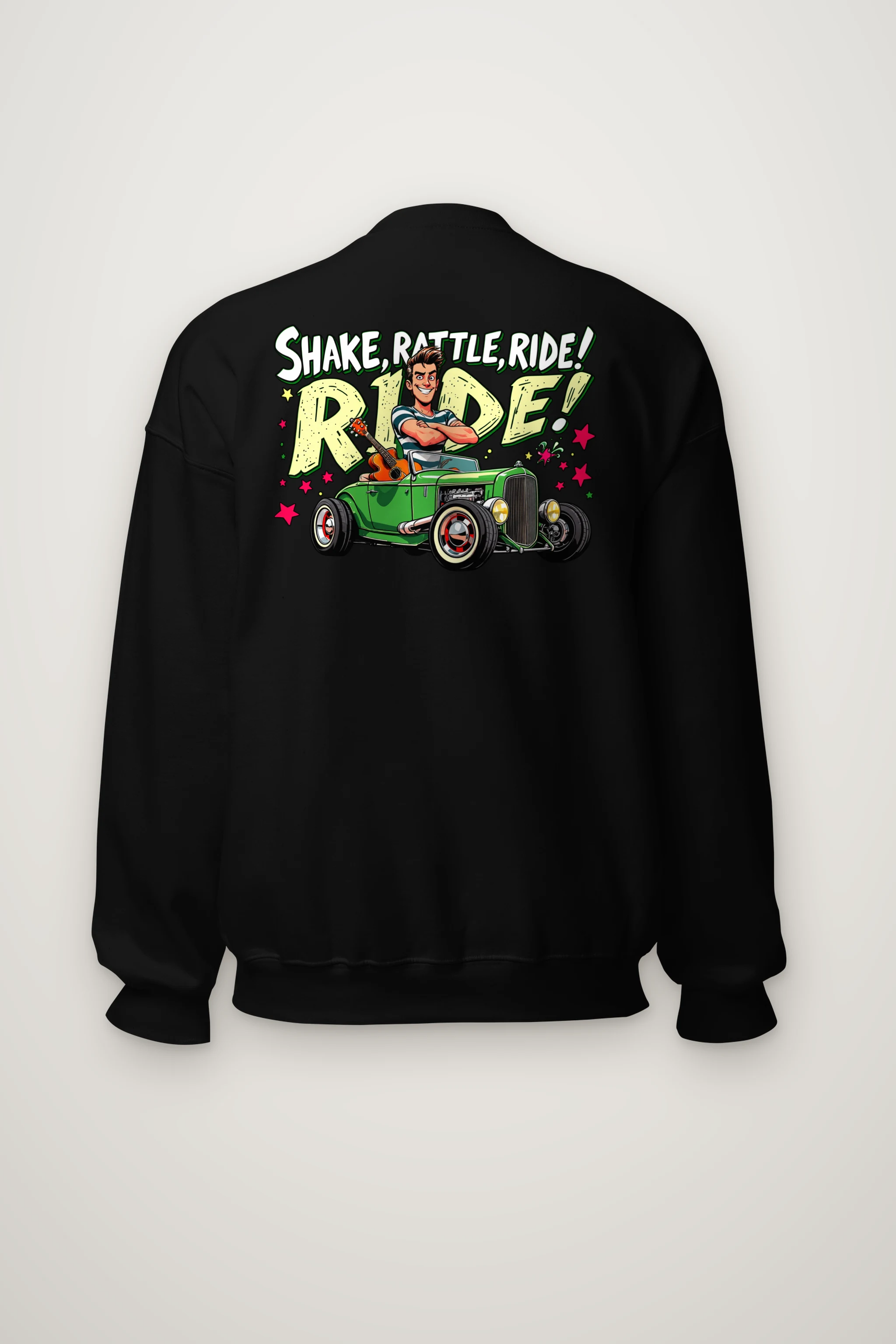 "Shake Rattle Ride" Heavy Blend Unisex Crewneck Sweatshirt