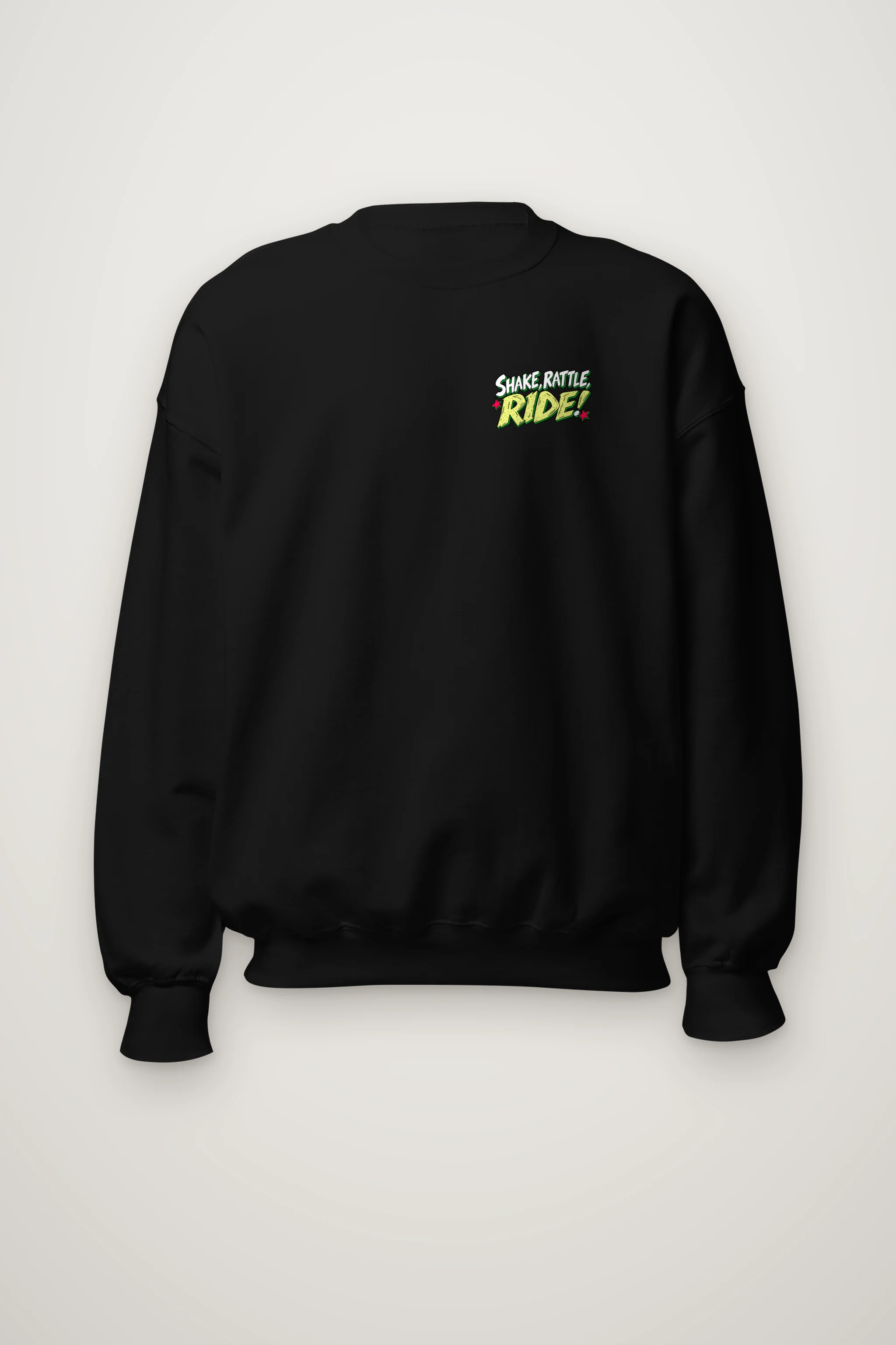 "Shake Rattle Ride" Heavy Blend Unisex Crewneck Sweatshirt