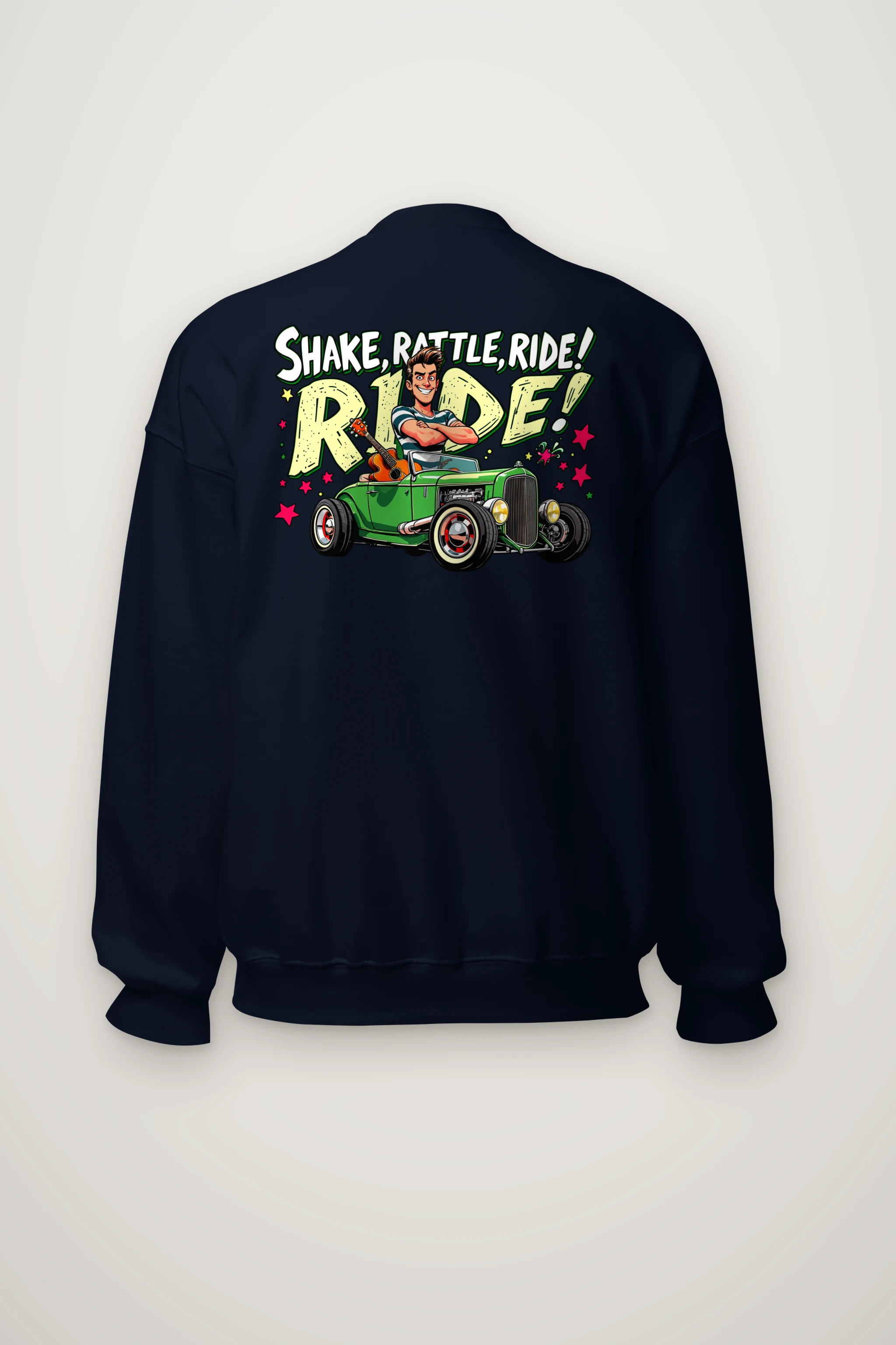 "Shake Rattle Ride" Heavy Blend Unisex Crewneck Sweatshirt