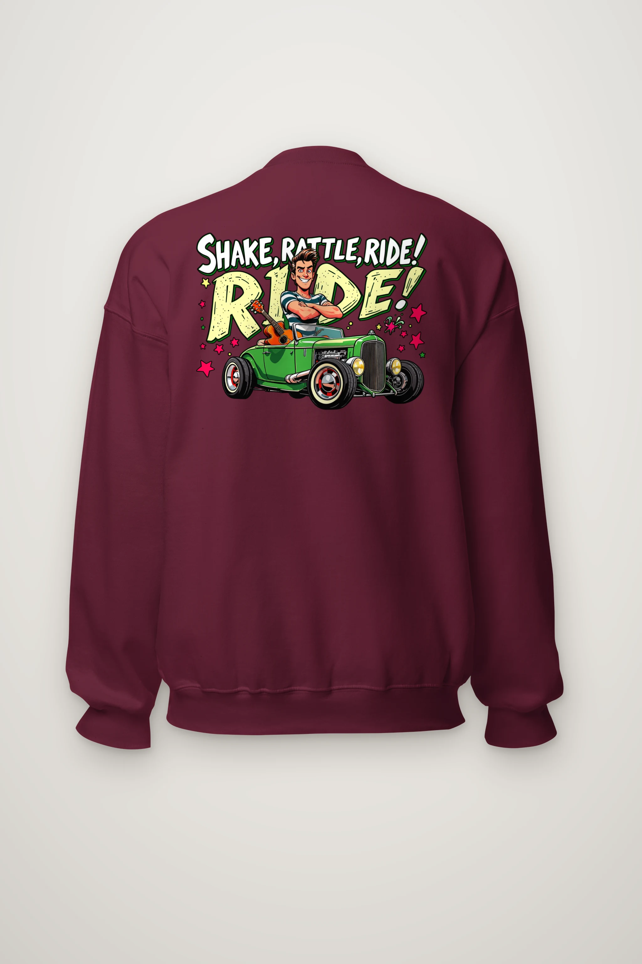 "Shake Rattle Ride" Heavy Blend Unisex Crewneck Sweatshirt