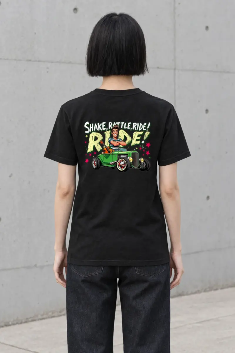"Shake Rattle Ride" Heavyweight Unisex Crewneck T-shirt | Gildan 5000