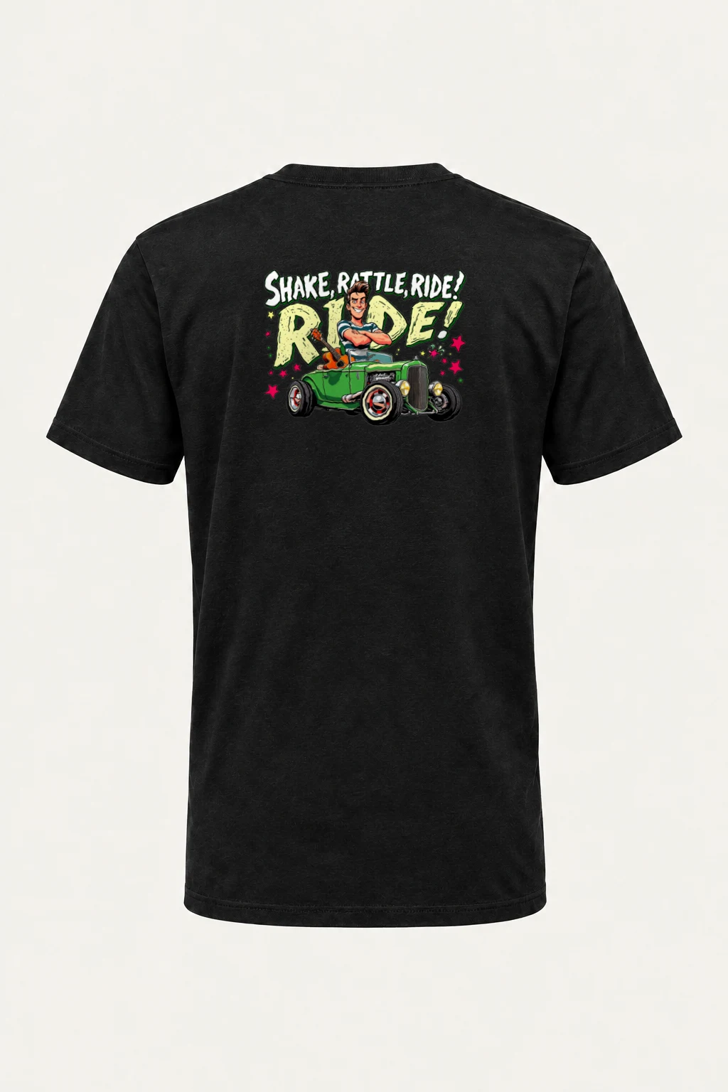 "Shake Rattle Ride" Heavyweight Unisex Crewneck T-shirt | Gildan 5000