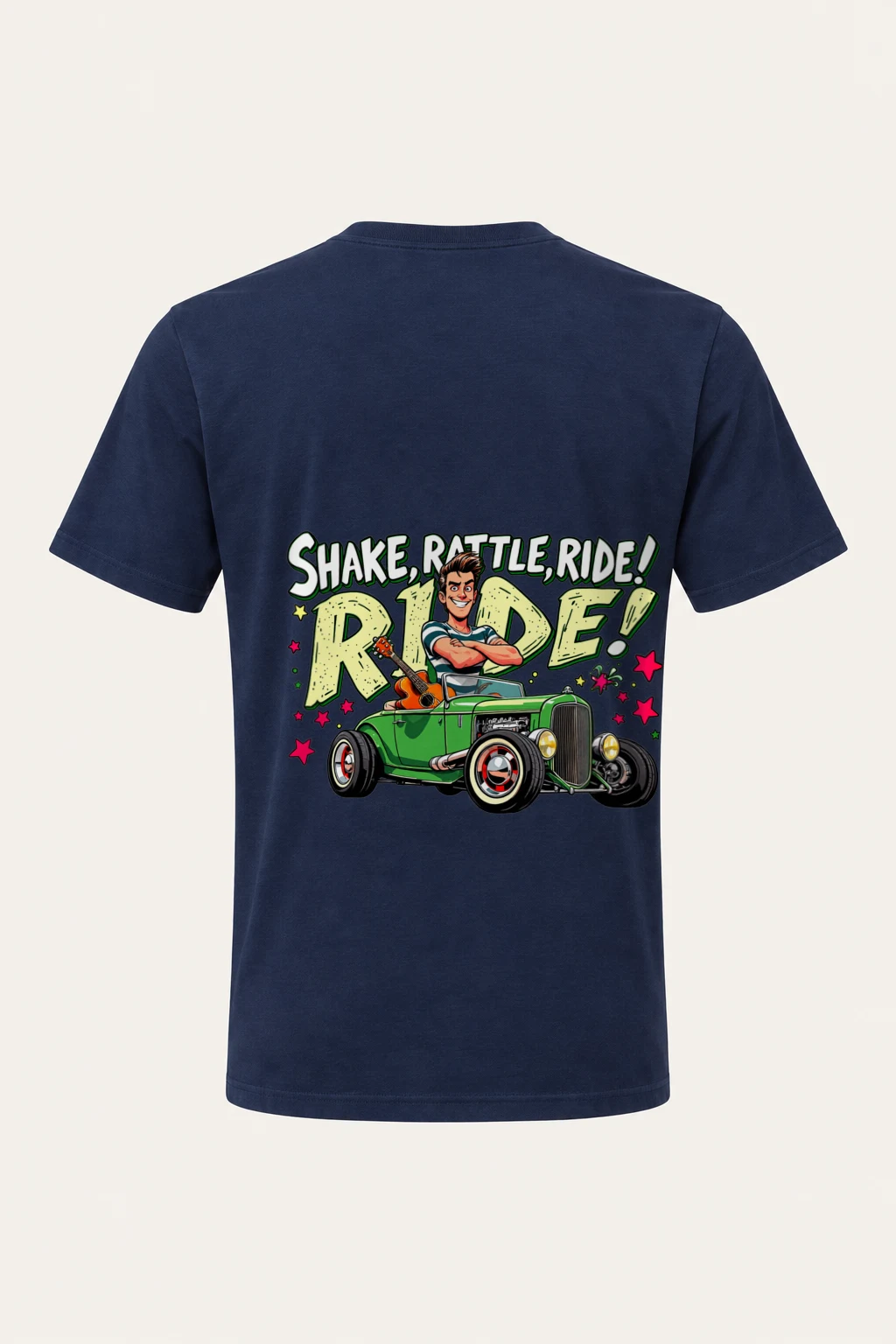 "Shake Rattle Ride" Heavyweight Unisex Crewneck T-shirt | Gildan 5000
