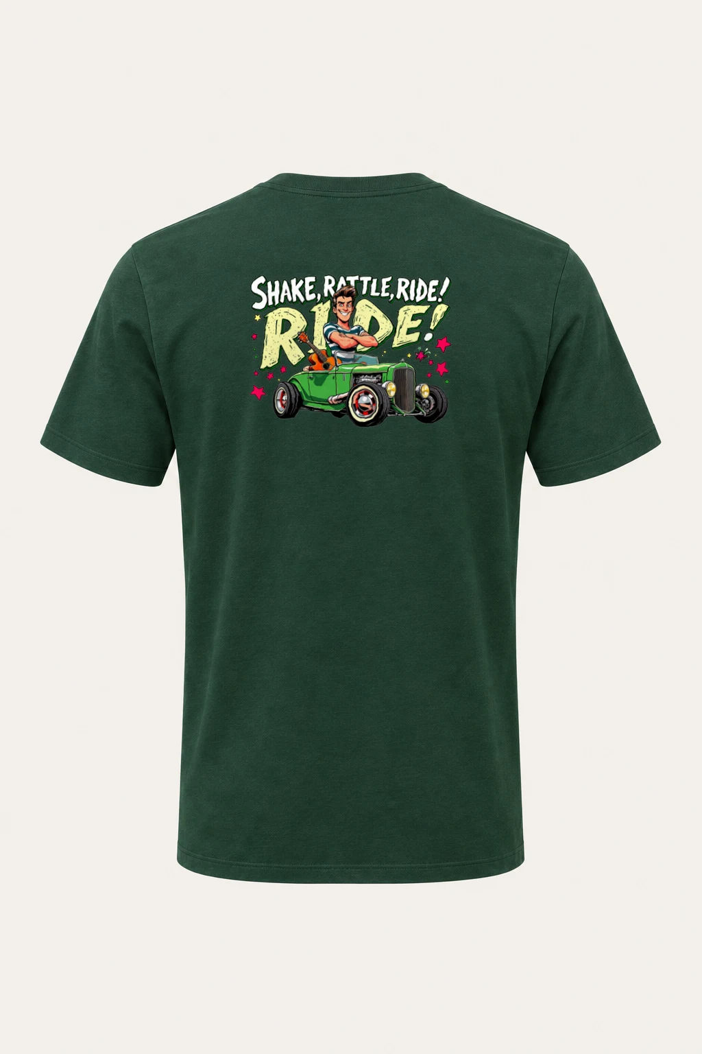 "Shake Rattle Ride" Heavyweight Unisex Crewneck T-shirt | Gildan 5000