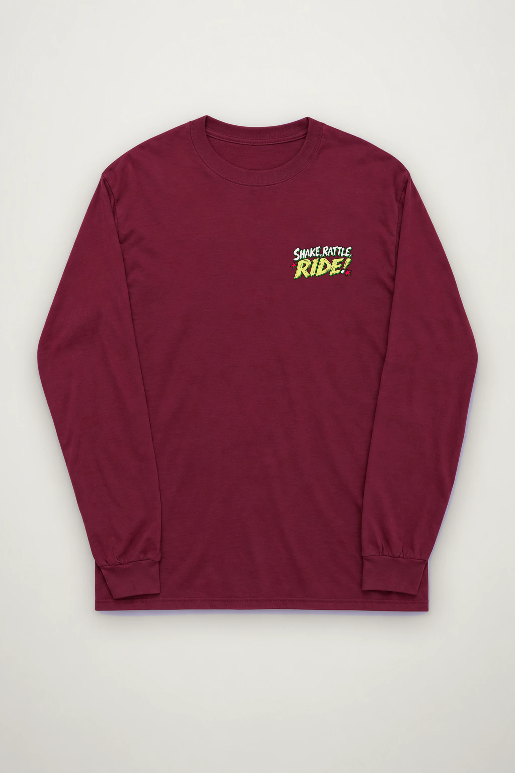 "Shake, Rattle, Ride" Unisex Longsleeve T-shirt