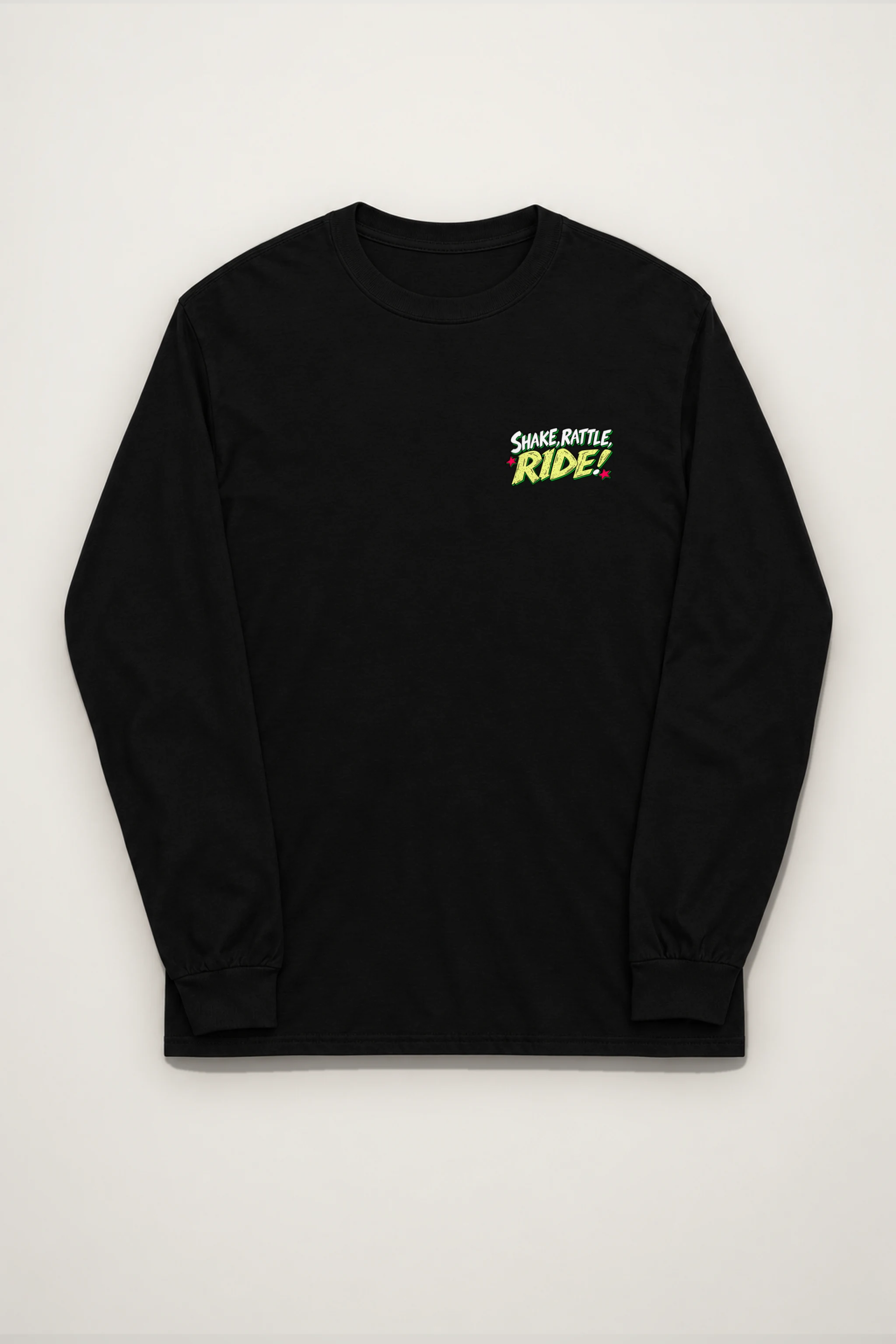 "Shake, Rattle, Ride" Unisex Longsleeve T-shirt