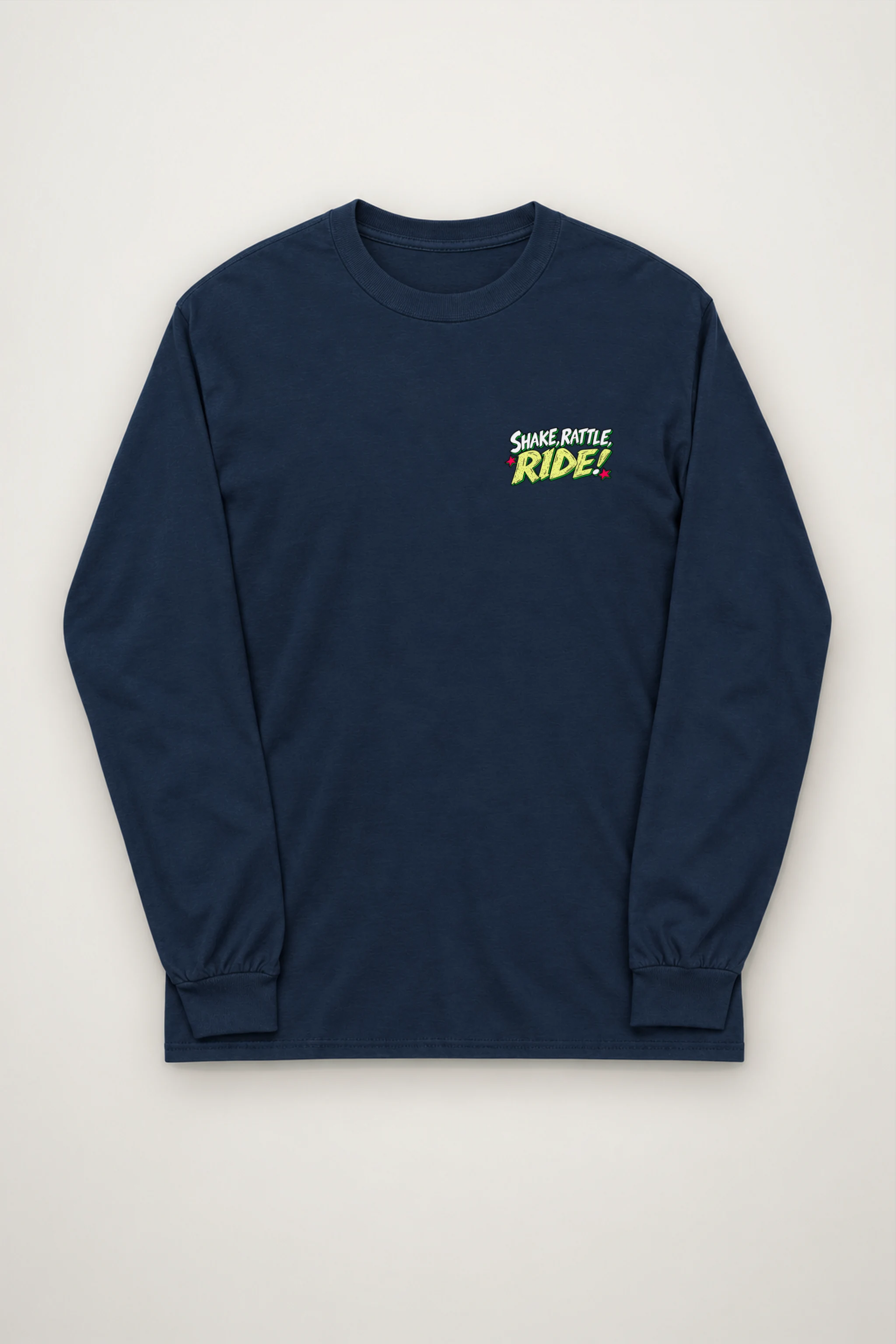 "Shake, Rattle, Ride" Unisex Longsleeve T-shirt