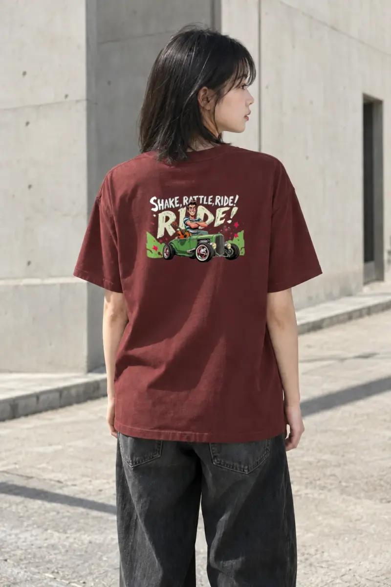 "Share, Rattle, Ride" Heavyweight Unisex Crewneck T-shirt | Gildan 5000