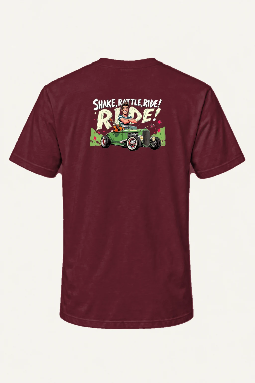 "Share, Rattle, Ride" Heavyweight Unisex Crewneck T-shirt | Gildan 5000