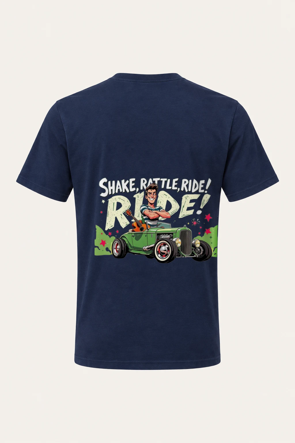 "Share, Rattle, Ride" Heavyweight Unisex Crewneck T-shirt | Gildan 5000
