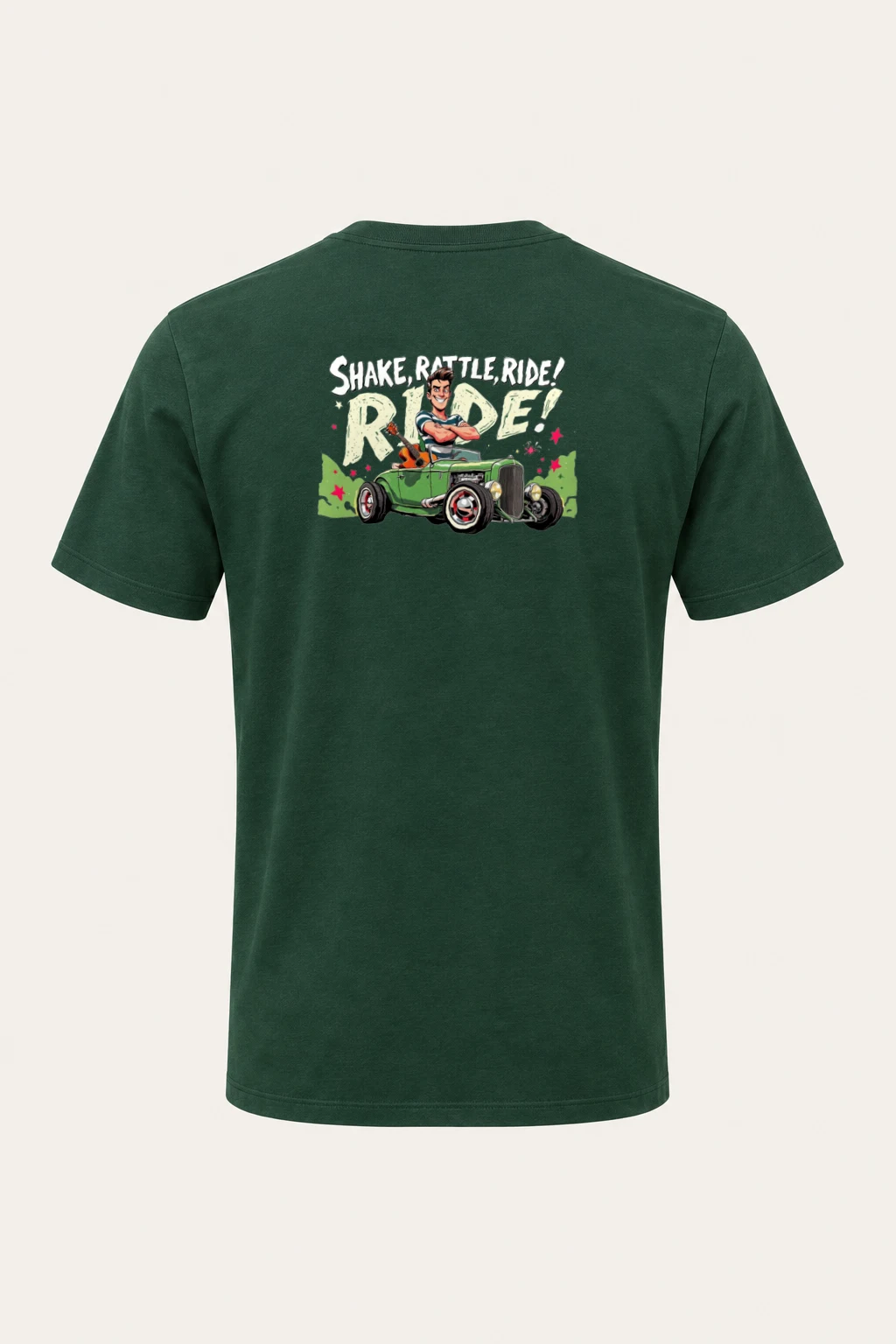 "Share, Rattle, Ride" Heavyweight Unisex Crewneck T-shirt | Gildan 5000