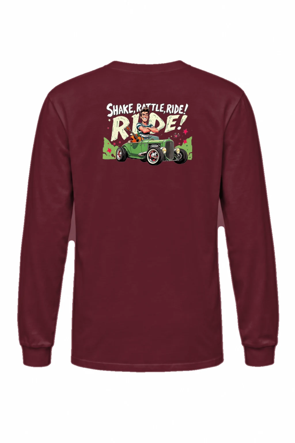 "Share, Rattle, Ride" Unisex Longsleeve T-shirt | Gildan 2400