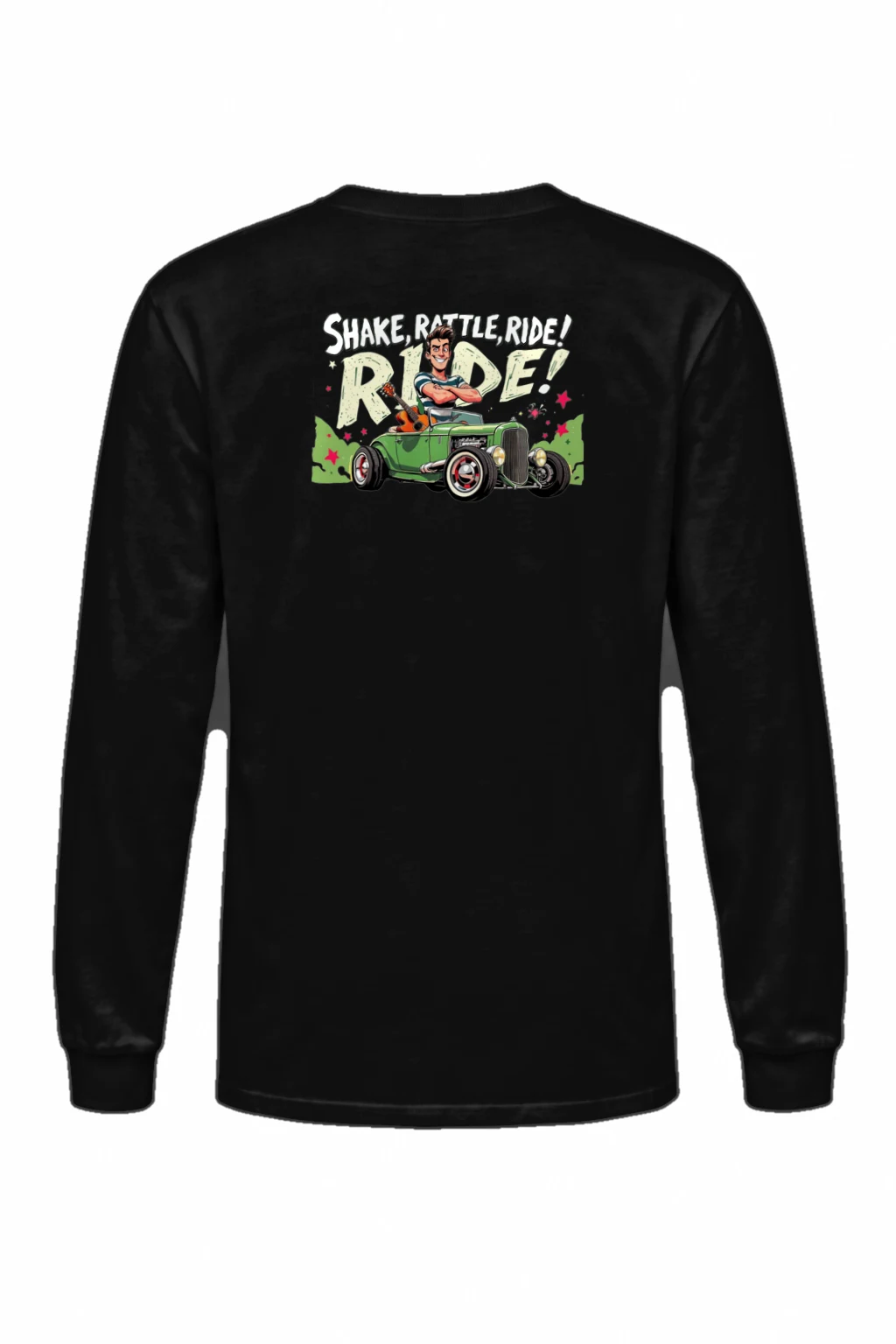 "Share, Rattle, Ride" Unisex Longsleeve T-shirt | Gildan 2400
