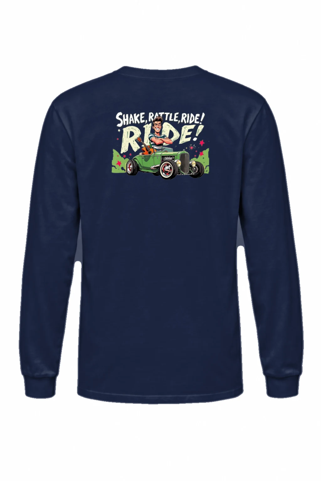 "Share, Rattle, Ride" Unisex Longsleeve T-shirt | Gildan 2400