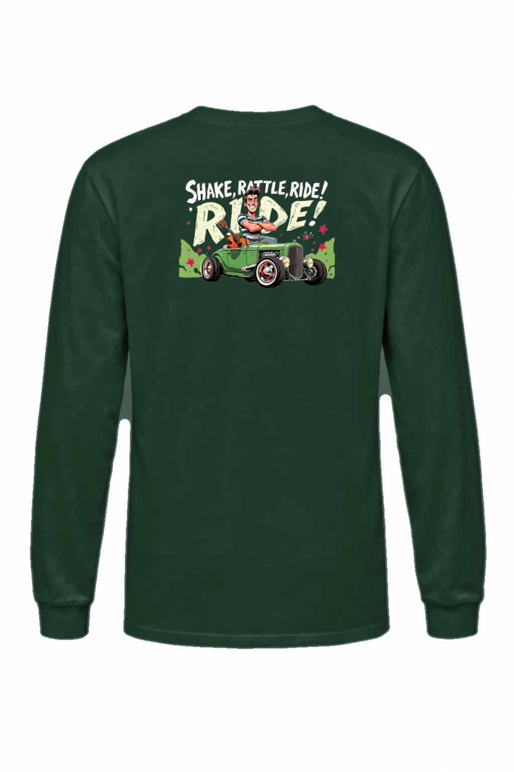 "Share, Rattle, Ride" Unisex Longsleeve T-shirt | Gildan 2400