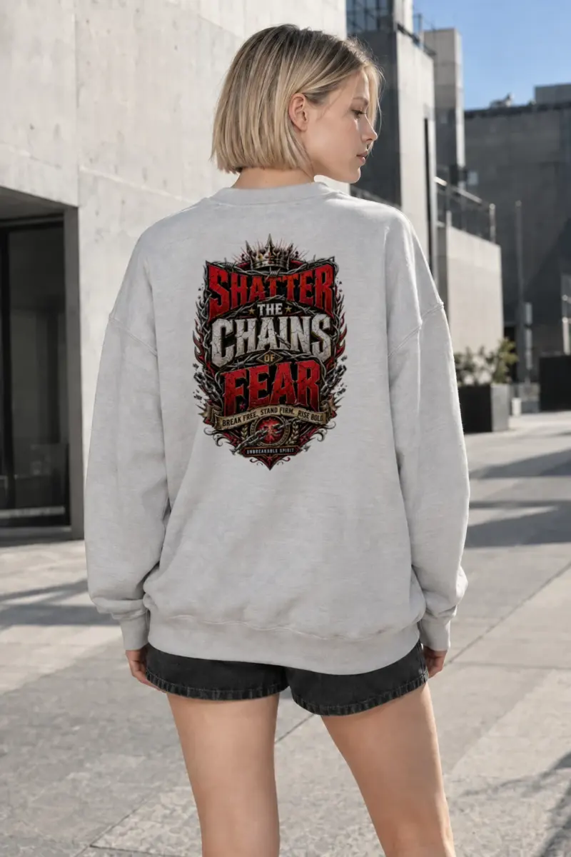 "Shatter The Chains" Heavy Blend Unisex Crewneck Sweatshirt | Gildan 18000