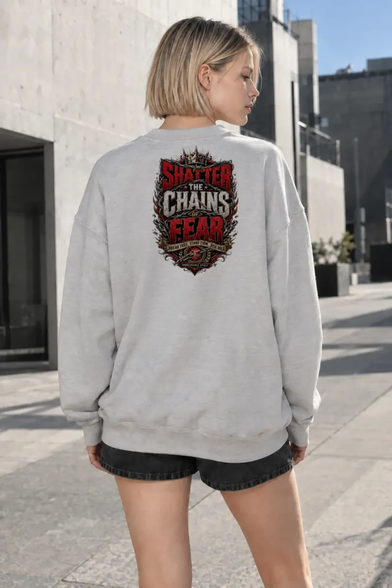 "Shatter The Chains" Heavy Blend Unisex Crewneck Sweatshirt | Gildan 18000