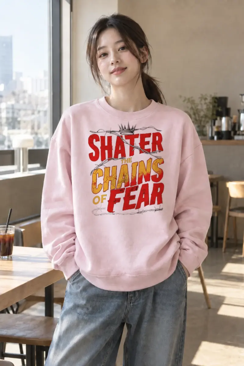 “Shatter The Chains” Heavy Blend Unisex Crewneck Sweatshirt | Gildan 18000