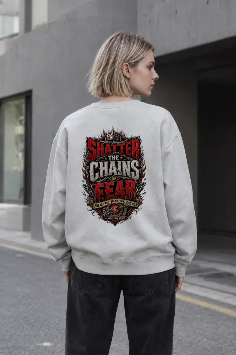 "Shatter The Chains" Heavy Blend Unisex Crewneck Sweatshirt | Gildan 18000