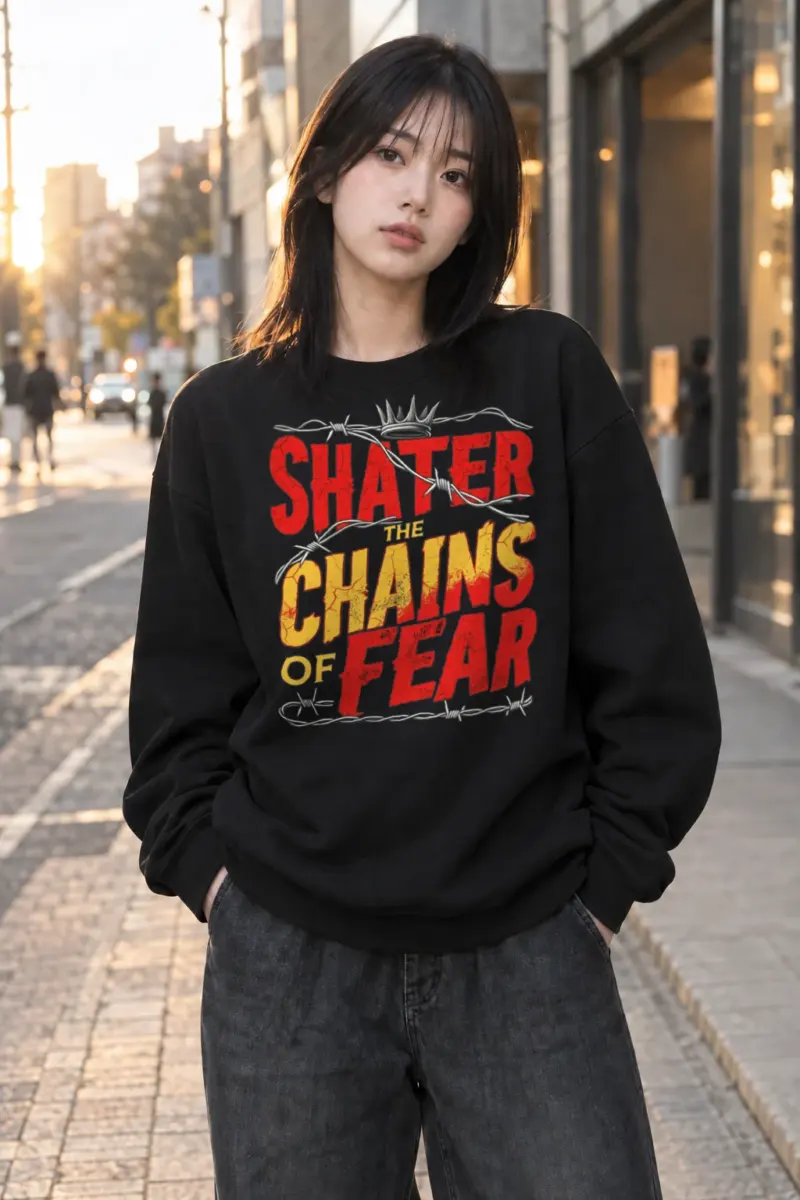 "Shatter The Chains" Heavy Blend Unisex Crewneck Sweatshirt | Gildan 18000