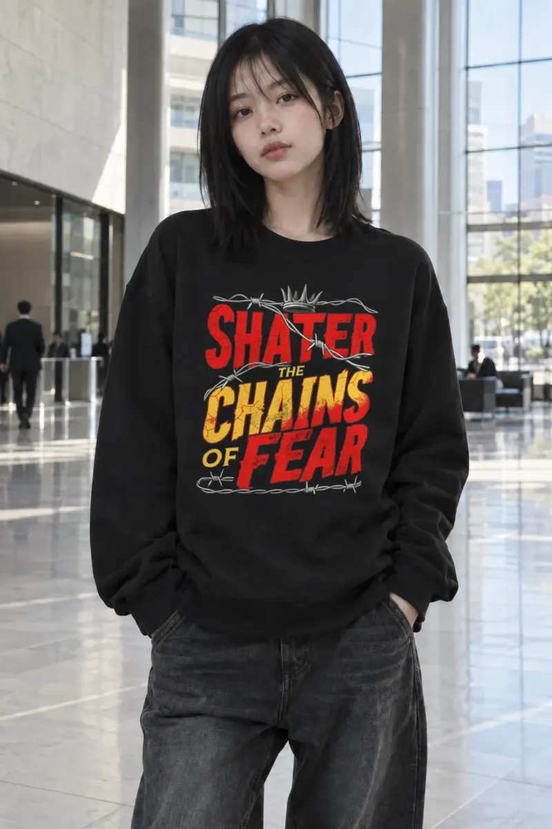 "Shatter The Chains" Heavy Blend Unisex Crewneck Sweatshirt | Gildan 18000