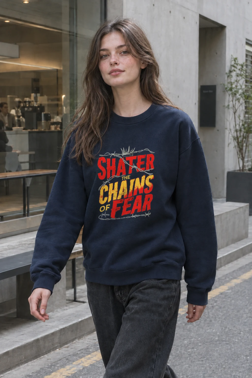 "Shatter The Chains" Heavy Blend Unisex Crewneck Sweatshirt | Gildan 18000